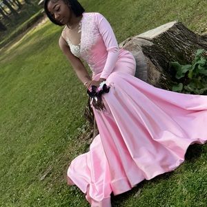 pink prom dress ! WORN ONCE